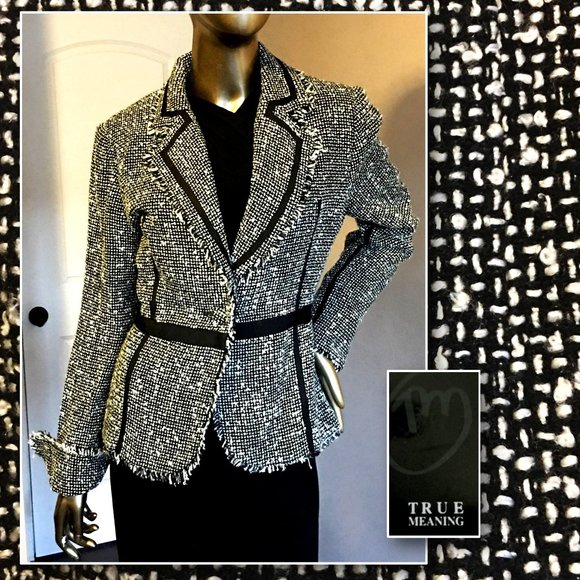 True Meaning Jackets & Blazers - TRUE MEANING Feminine Fit Boucle Jacket   |   XL